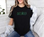 Outsider Embroidery Sweatshirt, Outsider Life Embroidery, Mountain Sweatshirt, Nature Shirt, Hiking Shirt, Trendy Outsider Tee