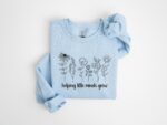 Embroidery Teacher Sweatshirt, Helping Little Minds Grow Embroidered Shirt, Teacher Shirt, Cute Shirt For Teachers, Teacher Gifts