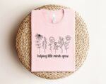 Embroidery Teacher Sweatshirt, Helping Little Minds Grow Embroidered Shirt, Teacher Shirt, Cute Shirt For Teachers, Teacher Gifts