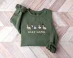 Embroidered Silly Gang Sweatshirts, Goose Bumps Embroidery Crewneck, Funny Sweatshirts, Unisex Goose Embroidered, Animal Crewneck