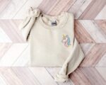 Embroidered Unicorn Sweatshirt, Embroidery Unicorn Shirt, Magical Unicorn Tshirt, Unicorn Birthday Shirt, Birthday Girl Shirt, Cute Unicorn