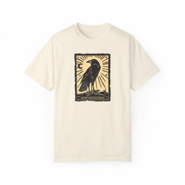 Support Local Murder Tee, Crow Lover Graphic Shirt Unique Bird Enthusiast Apparel - Nordic Nature, Tarot Card Unique Gift For Her Crows