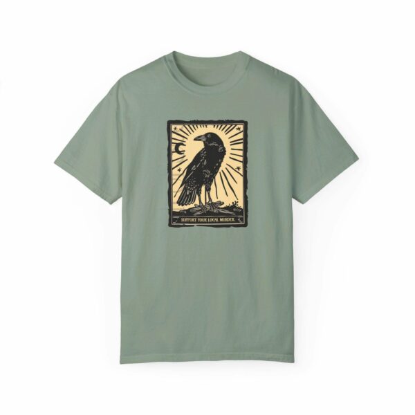 Support Local Murder Tee, Crow Lover Graphic Shirt Unique Bird Enthusiast Apparel - Nordic Nature, Tarot Card Unique Gift For Her Crows