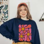 Danish Pastel Sweatshirt Henri Matisse Style Retro Floral Sweatshirt